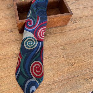 90's Funky Givenchy Mens All Silk Necktie